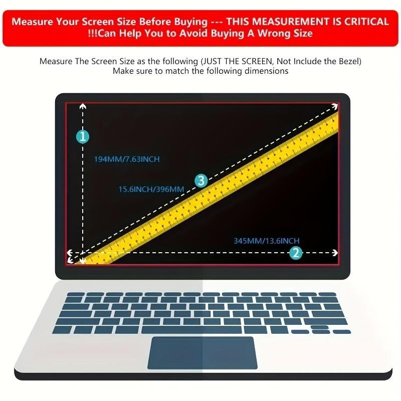 2pcs 15.6-Inch 16:9 Matte Anti-Glare Laptop Screen Protector, 5h Hardness, Compatible with Hp, Dell, Asus, Acer, Sony, Samsung, Lenovo, Toshiba