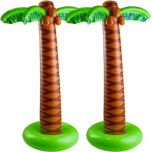 Inflatable Palm Tree, Pack of 2-66-Inch Giant Tropical Inflatable Trees - Hawaiian Party Decorations, Beach Luau, or Pool Decor - Fun Palm Tree Props for Birthday Parties and Outdoor Events