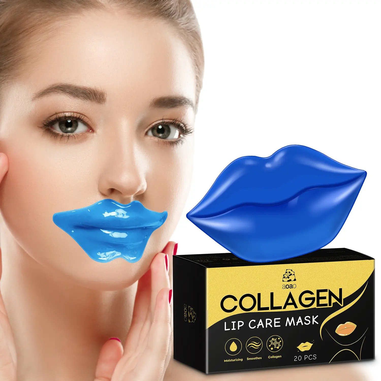 20pcs Collagen Lip Masks, Hydrating Lip Mask, Lip Hydration, Reduce Fine Lines, Deeply Moisturize Dry Cracked Lips, Nighttime Care, Ideal for All Seasons
