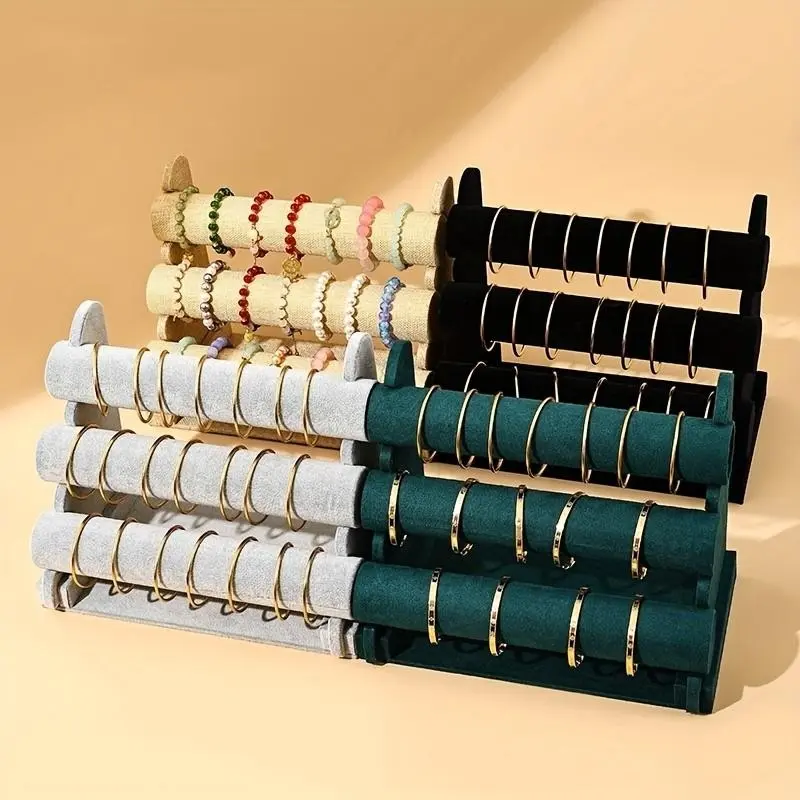 Three-tier bracelet display stand, bracelet chain holder, jewelry hanging storage rack, watch stand, bracelet display cabinet, item display stand, jewelry display stand