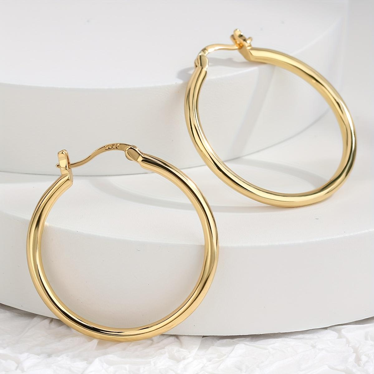 18K Gold Plated Minimalist Earrings Set for Women – valentines gifts for gf