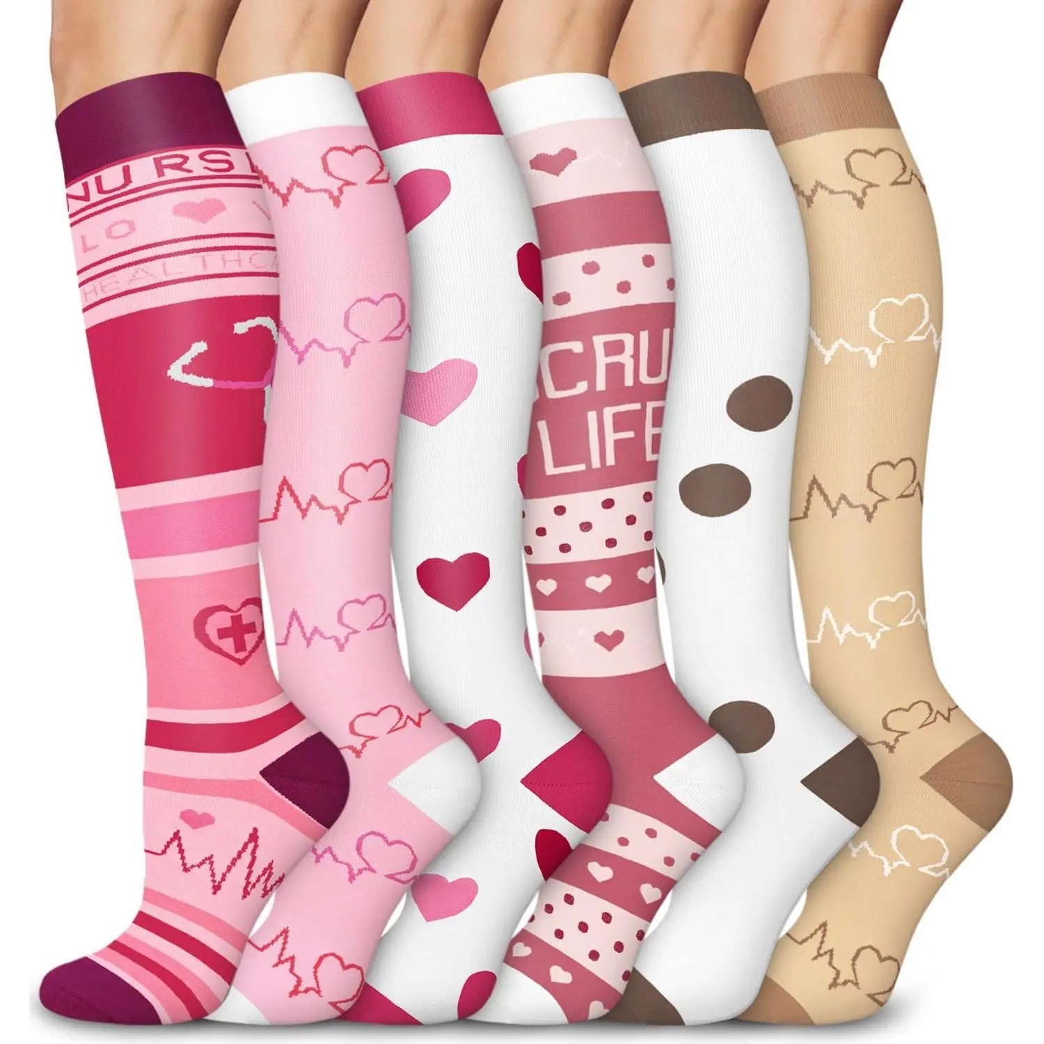 Medical Compression Socks  Women & Men, Support Knee High Socks  Running,Nurses,Travel