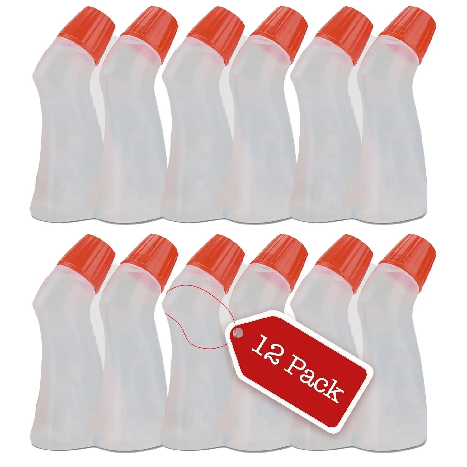 Envelope Moistener with Adhesive, Envelope Sealer 2.2 oz Per Bottle, Water Based Adhesive Dries Fast and Clear, Stamp and Letter Glue licker, Ideal for envelopes,Stamps,Letters - 12 Pack(Gift)