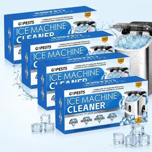 Ice Maker Cleaning Tablets (12-Pack) Machine Cleaner Tabs De-Scalers, Limescale & Odor Remover, Gentle on Stainless Steel, Suitable for Countertop & Commercial Ice Makers