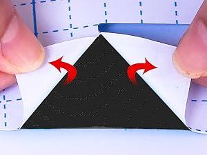 Precut Kinesiology Tape for Knees, 12 Pcs - Knee Support & Stability, Knee Pain Relief Athletic Tape - Waterproof & Elastic, Breathable Hypoallergenic Latex-Free Tape, Black