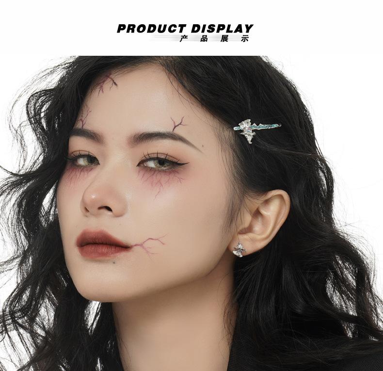 Ghost series necklace female niche super sa sweet cool sterling silver zircon pendant collar trend personality