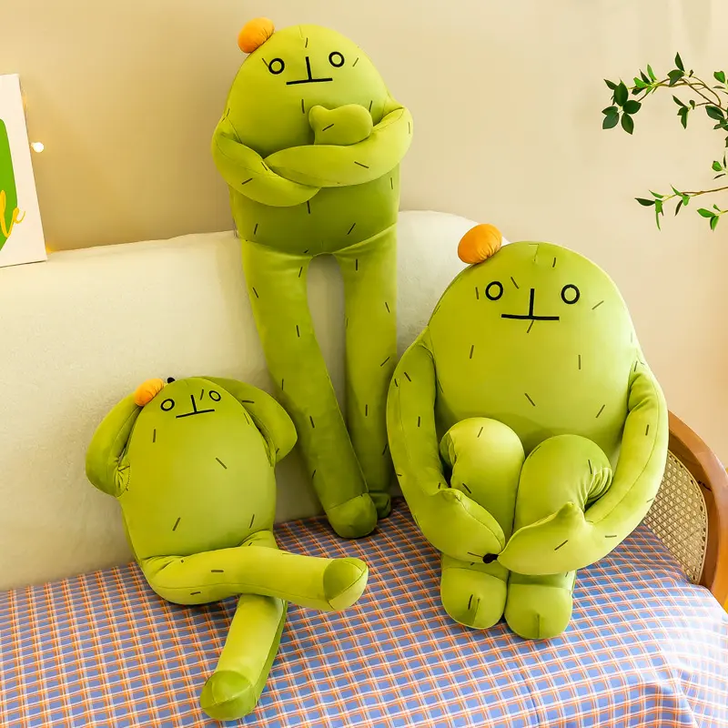 Trendy Instagram-style cactus plush toy, creative huggable healing pillow, cute sofa and bedroom decoration