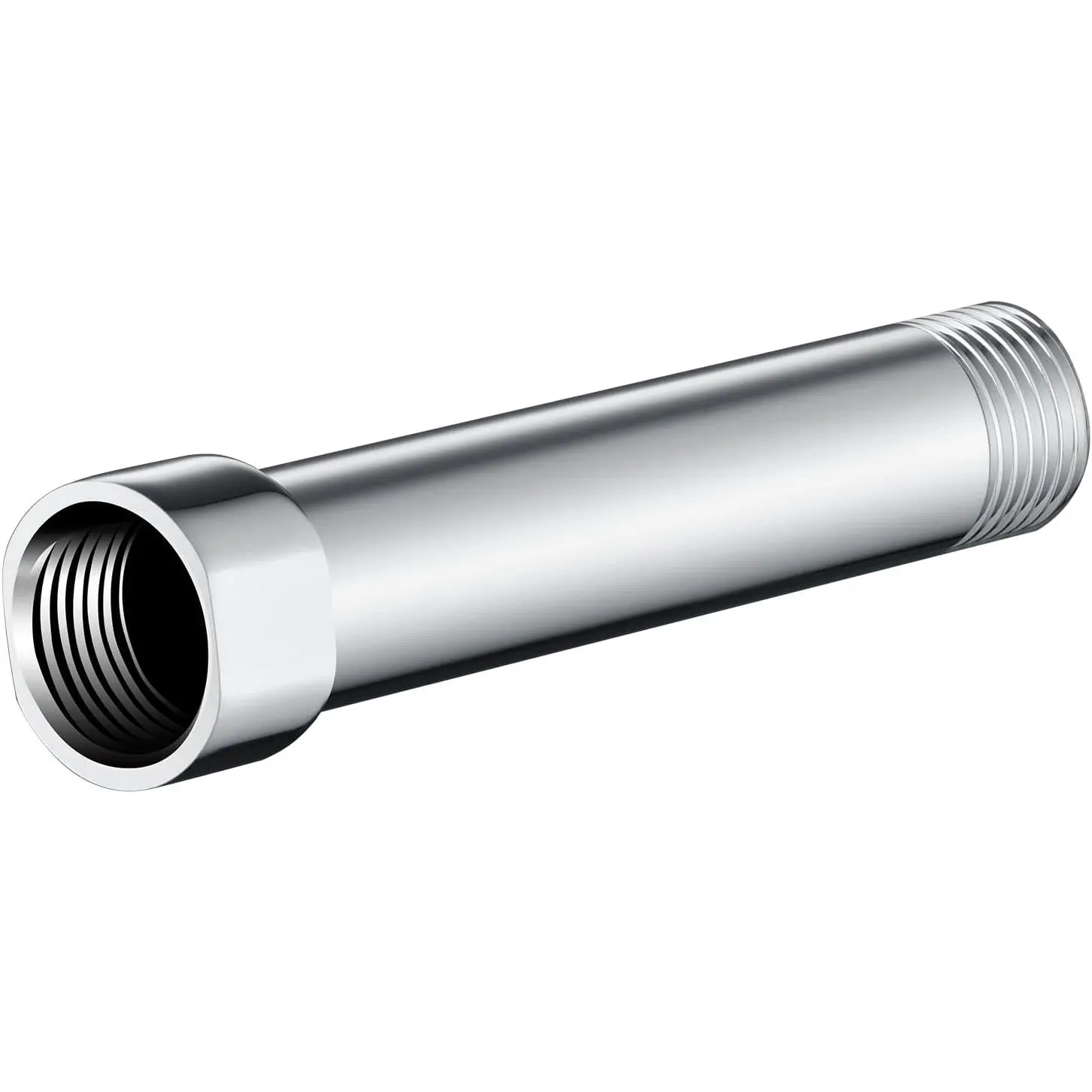 Shower Arm Extender for Rain and Handheld Shower , 4 Inch Shower  Extension Arm, Shower Pipe Extension for Extending or Lowering Showerhead, Chrome