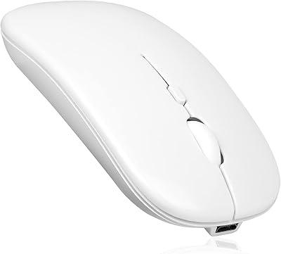 Bluetooth Mouse for MacBook/Laptop/Notebook/pc/iPad/Chromebook, Wireless Mouse forMacBook air/Pro (White)