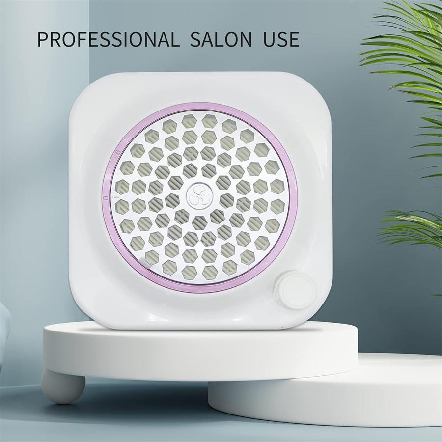 Electric Nail Dust Cleaner, Low Noise Nail Dust Collector, Manicure & Pedicure Tool for Acrylic Nails, Professional Nail Care Tool for Home & Salon Use, Nail Supplies