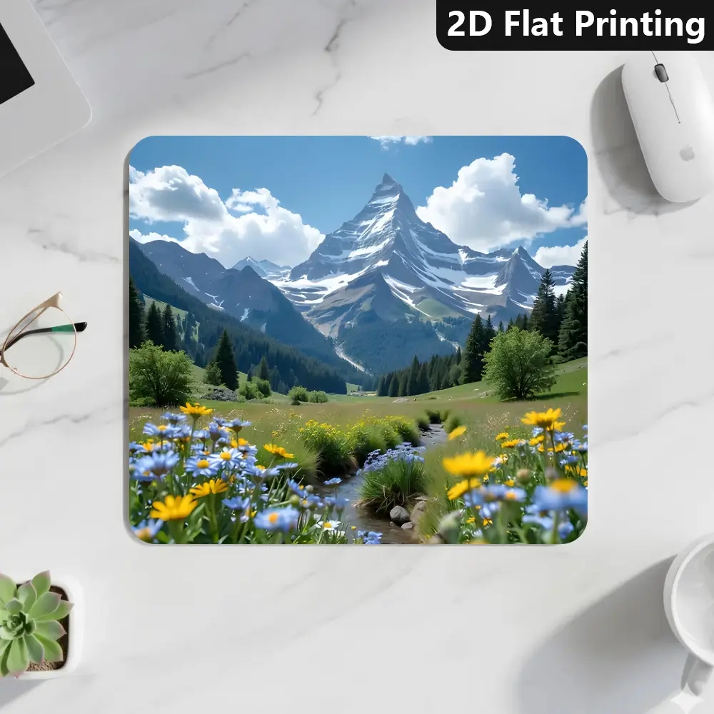 Sunny Mountain Landscape Gaming Mouse Pad - Non-slip Desk Mat for Office, Home Use, Ideal Gift for Boyfriend or Girlfriend (Computers & Office Accessories), Gaming Mousepad