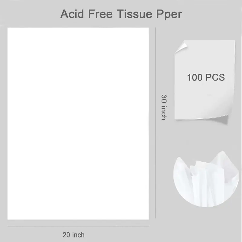 200 Sheets Acid Free Tissue Paper For Storage, 24″ Jamaica