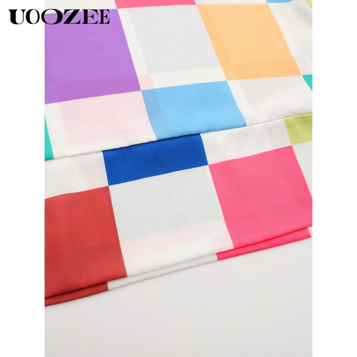 Women's Loose Sleeveless Plaid Jumpsuits - Cotton Linen Blend, Colorful Checkered Design, Comfortable & Stylish Overalls