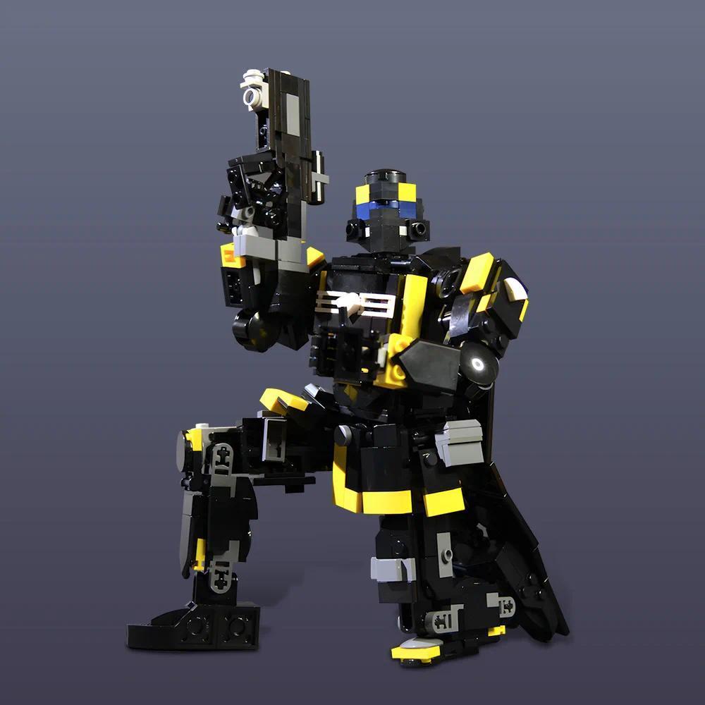 Gobricks MOC Helldivers 2 Super Destroyer Bricks Model EX Emancipator Exosuit Building Blocks Pelican-1 Shuttle DIY Assemble Toy