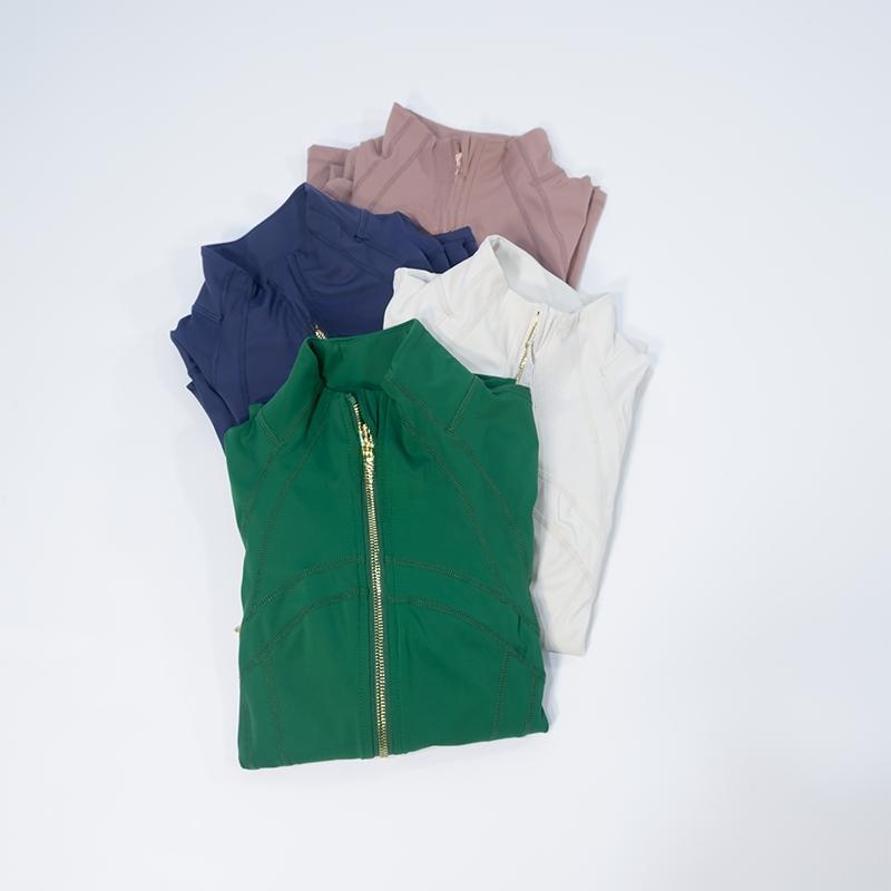 Women's Sculpting Slim Fit Yoga Jacket |     Full Zip Contouring Athletic Jacket with Pockets
