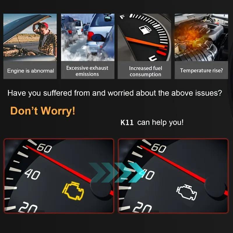 OBD2 Scanner, Wireless OBD2 Car Diagnostic Scanner, Car Fault Code Reader, Professional Car Diagnostic Tool for Android, iOS & Windows