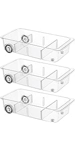 Acrylic Box Display Case, Clear Plastic Stackable Storage Bins with Magnetic Attraction Lid, Showcase for Cosmetic, Large Figures Collectibles (5 Pack, X-Large)