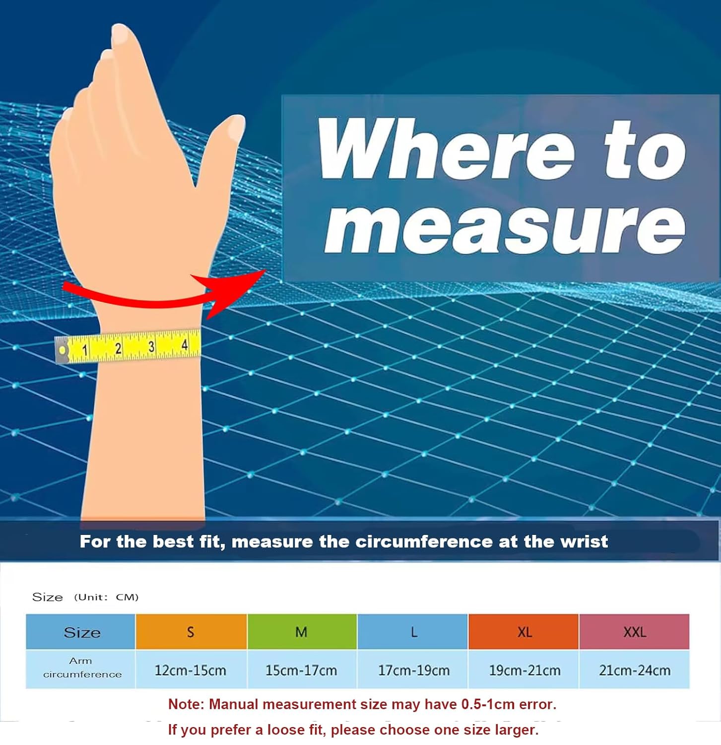 Wrist and Thumb Support for Joint Pain, Tendonitis, Sprain, Hand Instability, lightweight Wrist Compression Sleeves with Thumb Support