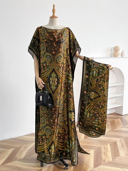 Women's Elegant Soft Warm Shawl & Scarf Set, Casual Trendy Long Scarf & Shawl, Fashionable Accessories for Women & Girls for All Season