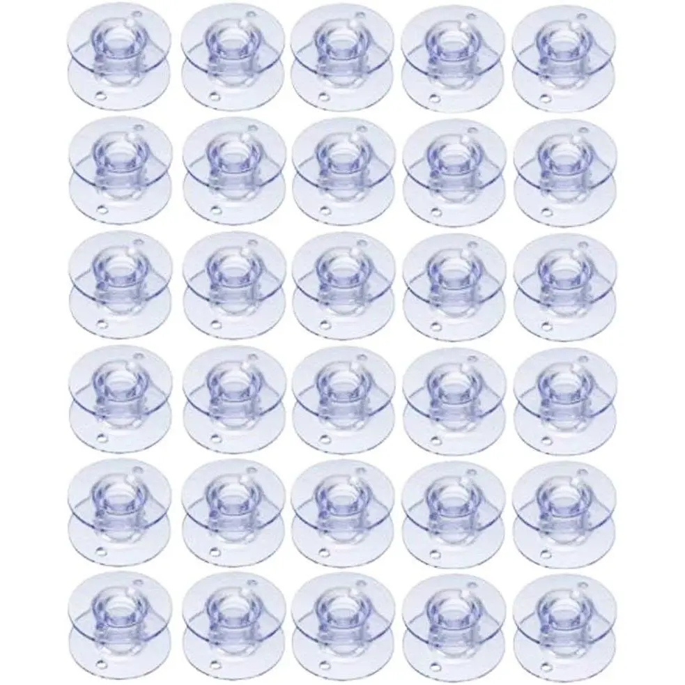 30Pack Plastic Sewing Machine Bobbins for