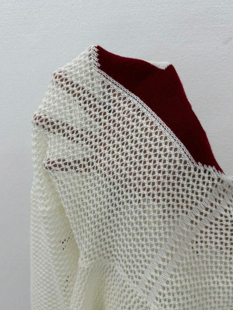 Hollow Football Y2k Sweater, Women Streetwear, Retro Fashion Pullover, Unisex Knitwear Tops, Knitted Sweater for Couple