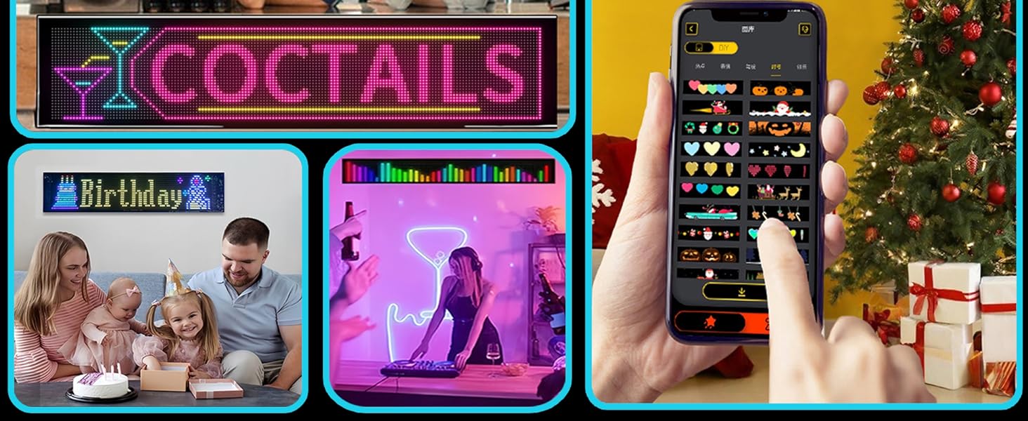 Devil's Eye Light - Upgrade Programmable Dynamic Led Display with Remote + APP Dual Control, Custom Text, Animations & Graphics for Trucks/RV (Trucks/RV)