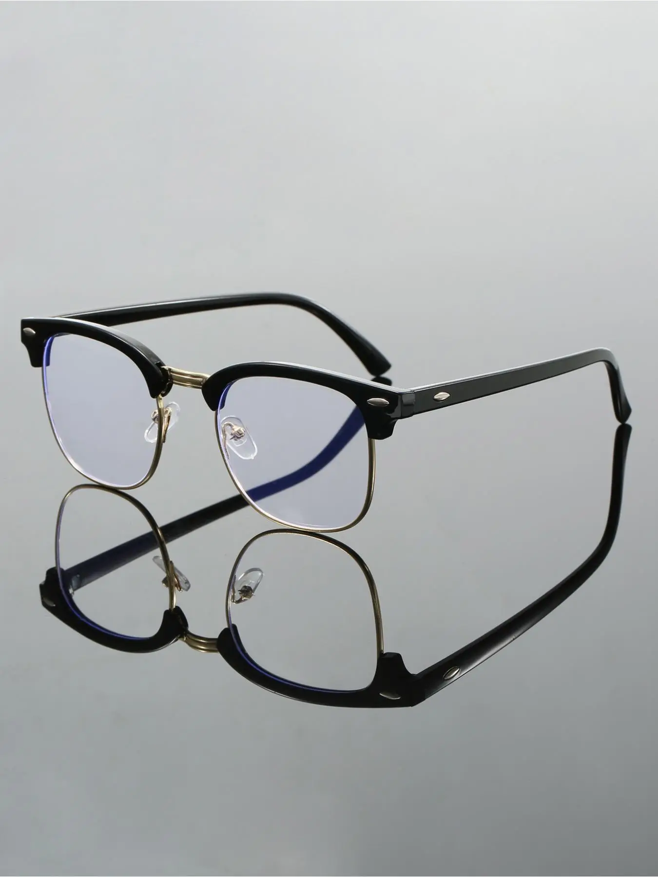Simple Full Frame Square Eyeglasses, Basic Fashion Eyeglasses for Women & Men Work Use, Daily Clothing Decor, Stylish Square Frames, Trendy Casual Glasses, Fashionable frames glasses