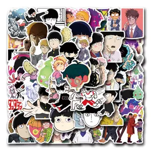 55-110 Classic Mob Psycho 100 Comic Stickers, Waterproof Car Luggage Phone Case Decals, Cartoon Graffiti Stickers for Vehicles and Gadgets
