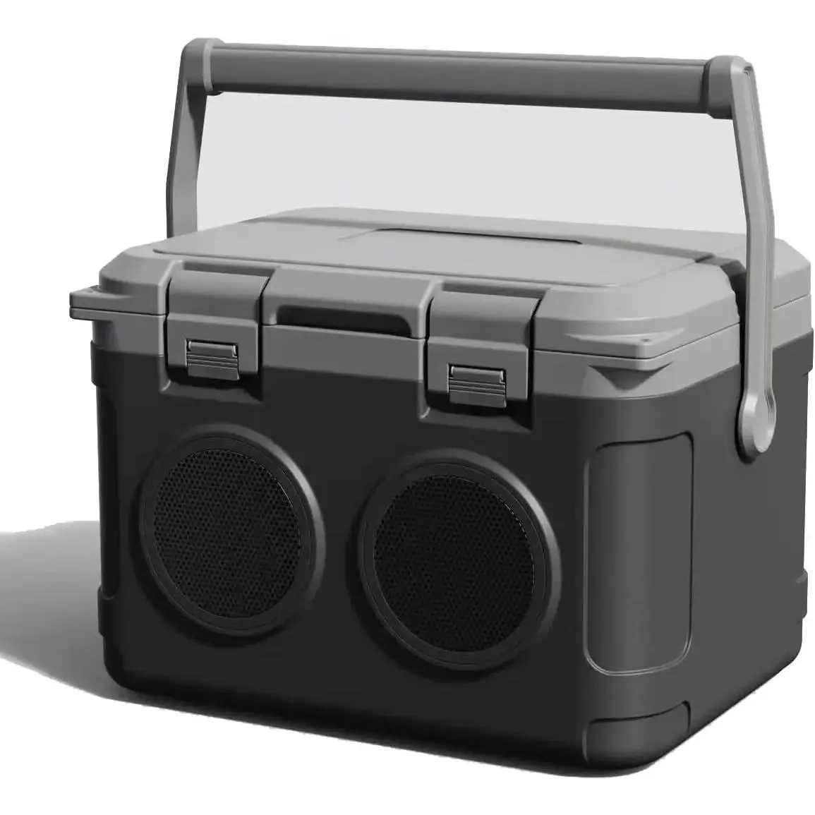 Camp Cooler with  Speaker 22 Quart48 Hours Ice Retention, Portable Handle, Outdoor Camping Cooler for BBQs, Beach, Hiking