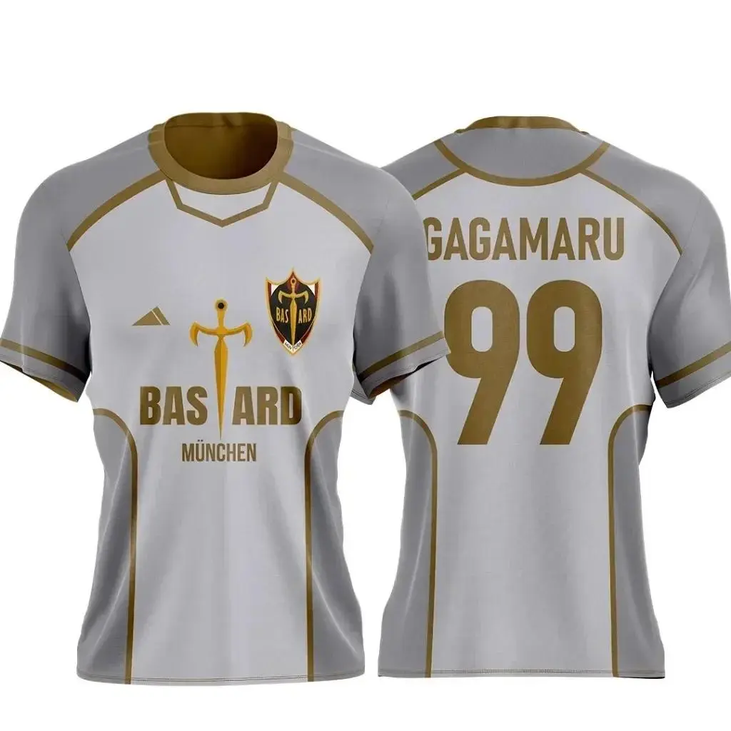 Blue Lock 2026 Anime Shirt New Bastard Munchen 99 Gagamaru 3D Print Short Sleeve Crew Neck Casual Streetwear Tops