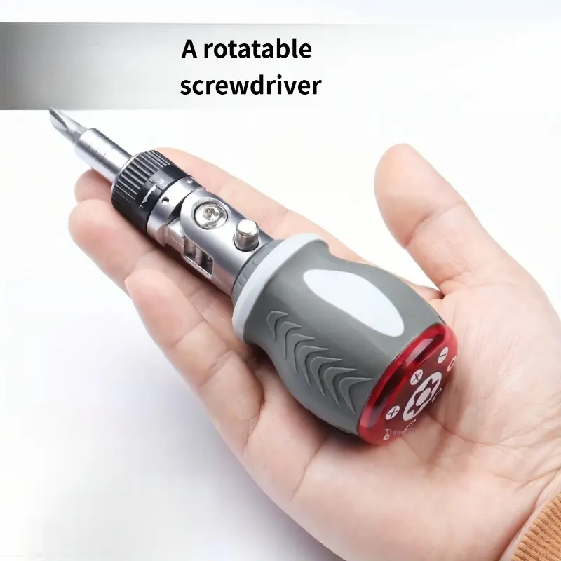 1PC Halloween Gift 8 in 1 Ratchet Multi Function Screwdriver Set Magnetic Professional Angle Repair Tool Multifunctional Screwdriver