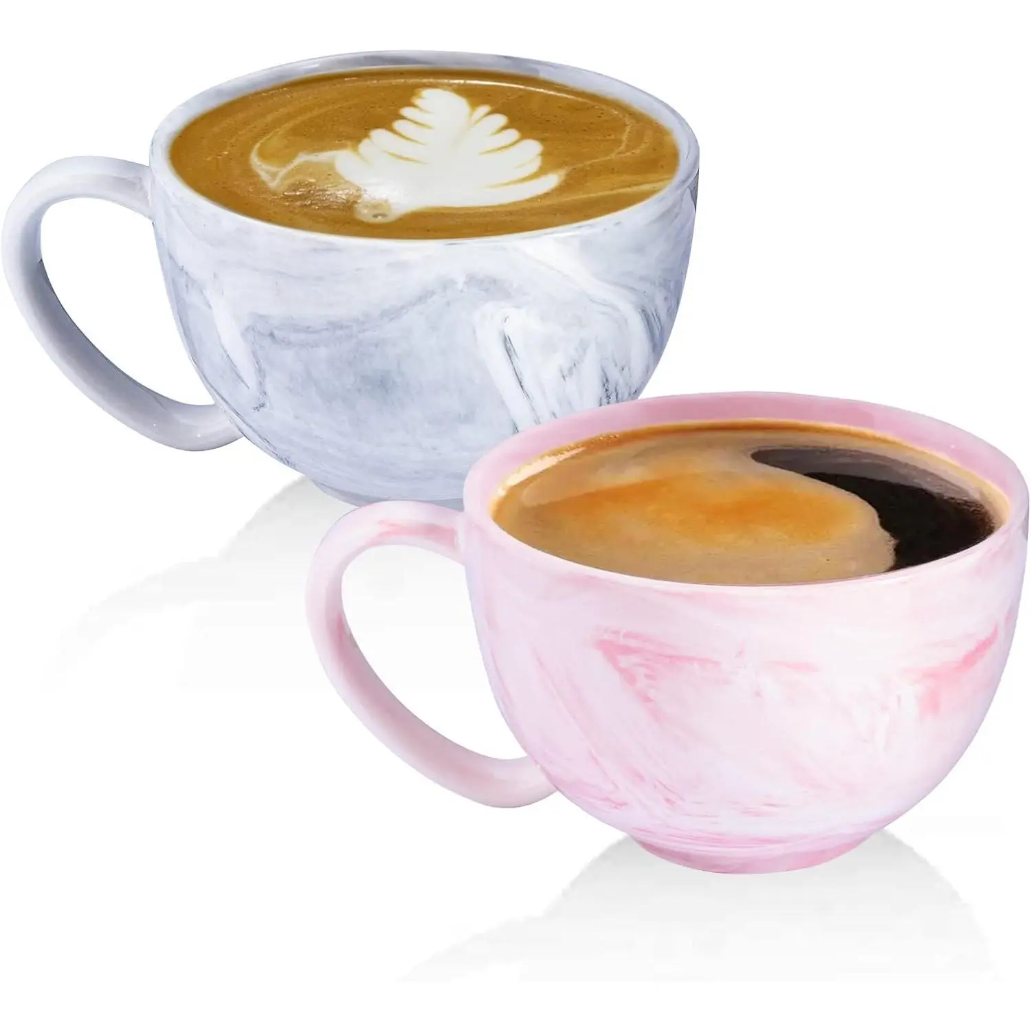 20 oz Mr and Mrs Coffee Mugs, Wedding Gifts, Engagement Gifts for Couples, Bridal , Ceramic Marble Coffee Mug Set of 2