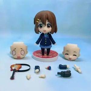 Anime K-ON Hirasawa Yui Nendoroid 2900 Q Version Action Figure Car Ornament Collectible Desktop Decoration Doll Trendy Toy Gift