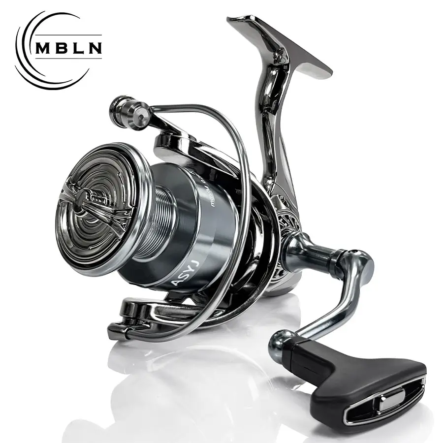 Mbln Metal Line Cup Reel, Spinning Fishing Reel, Silver Color Distance Casting Reel, Lure Reel, Fishing Gear, Angler Essential Tool