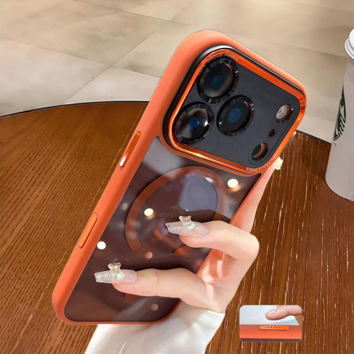 【 iPhone17 case 】Scrub skin sense magnetic for iphone17Pro Max 16 15 Air iPhone case silicone soft shell TPU+PC shockproof