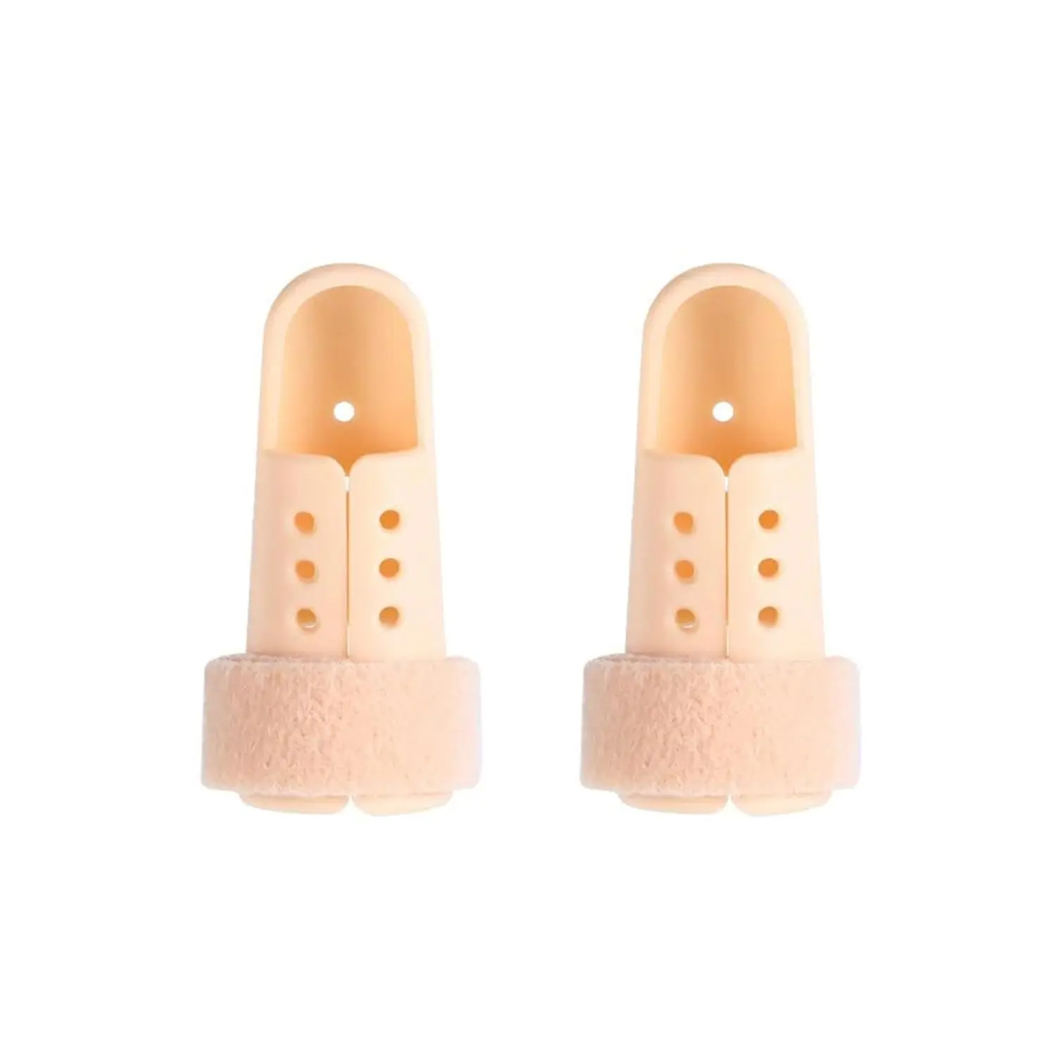 2 Pieces Finger Splint Mallet Finger Support Finger Splint Brace Plastic Protector for Adjustable Finger Immobilizer for Basketball Finger Joint Protection
