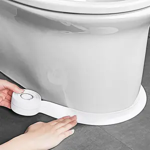 Toilet Sealing Tape, Waterproof Self Adhesive Toilet Sealing Tape, Bathroom Toilet Sealing Strip, Shower Toilet Sealing Tape, Invisible Waterproof Sealant, Waterproof Bond Seal