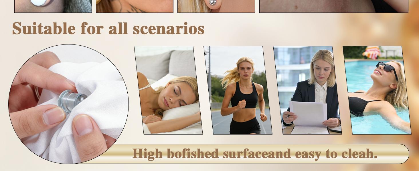 Glass Ear Stretching Kit Single Flare Plugs & Rubber Rings Unique 1mm Increments 3mm-25mm Gradual Sizing Smooth Glass Gauges for Daily Wear Earring Expander Stretcher Piercing Body Jewelry 4Pcs