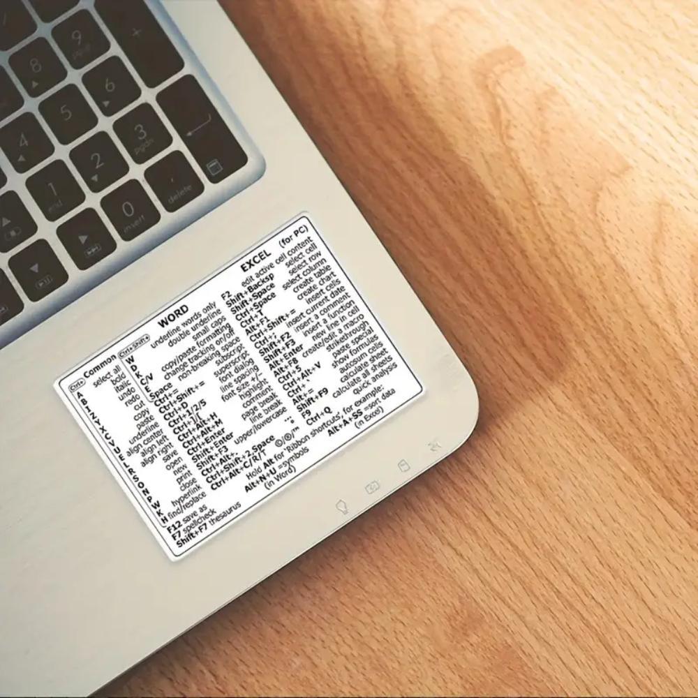 Word & Excel Shortcut Sticker for Fall, Laptop Keyboard Decal for Office Home, Laptop Keyboard Shortcut Stickers, DIY Decorative Sticker, Laptop Sticker, Office Keyboard Accessories for Work Efficiency, Shortcut Mastery, Self Adhesive Sticker