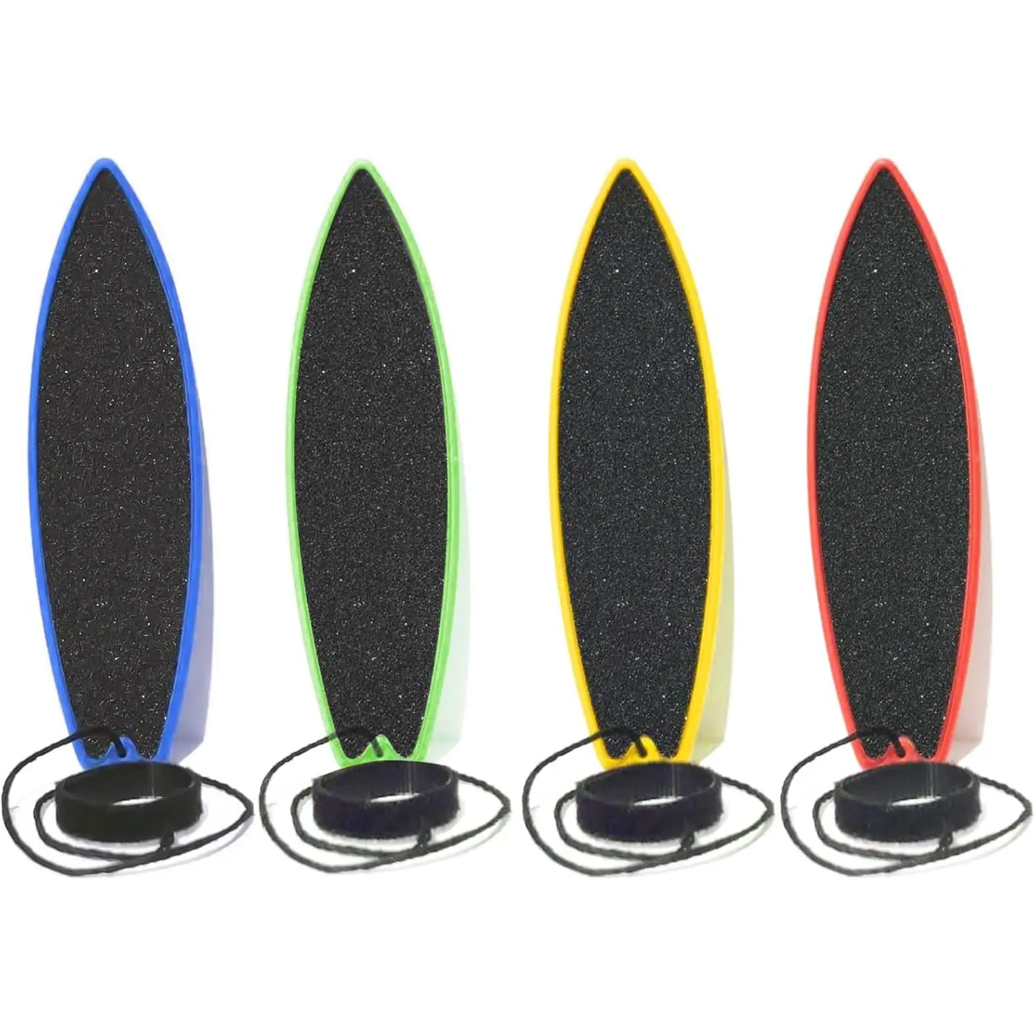 4-Pack Pro Air Finger Surfboards (1.4"x4.5") - Fun Keepsake Toy Gifts for Teens, Ideal for Car Rides, Birthday & Travel Stocking Stuffers, 1.4" X 4.5"