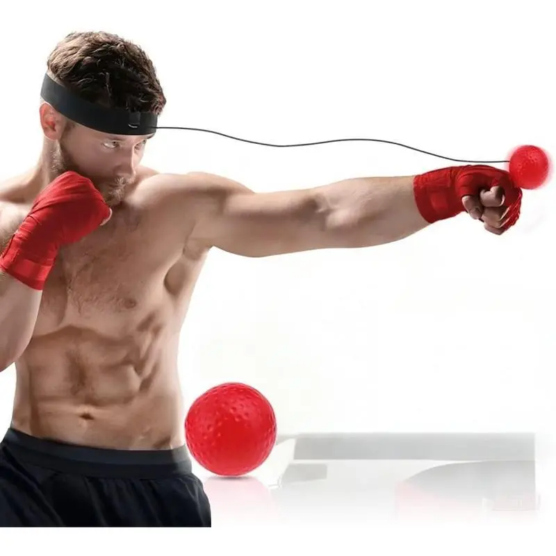 Boxing Reflex Ball Set with Adjustable 48-60 cm Headband, Included Gloves & Boxing Training Band – Adults’ Reflex Training Gear for Hand-Eye Sync, Exercise & Gifting (2.48Inch, 1 Pack), Friends, Family