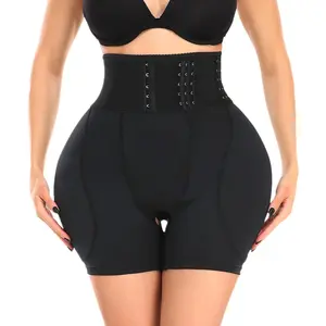 Hip Pads for Women Shapewear with Wrap Belt Hip Dip Pads Butt Lifter Panties Hip Padded Tummy Control Panty, Black, Medium Spandex Shaper,summervibes