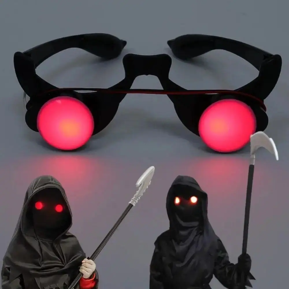 Halloween Horror Red Eye Glasses Props Funny Scary Horror Glasses Party Tricky Eyes Cosplay Prop Glow In The Dark