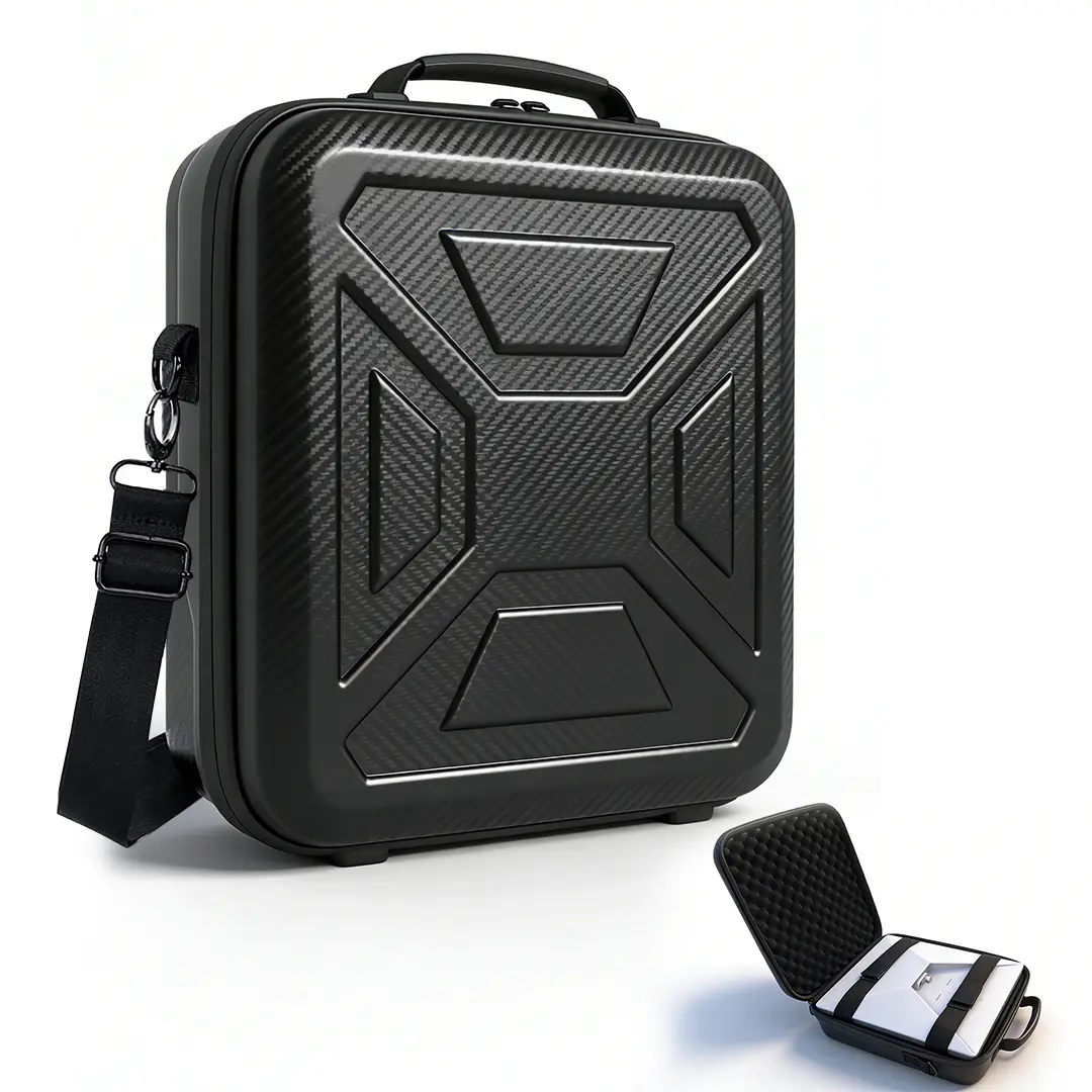 Portable EVA Cover for Starlink Mini, Compact Detachable Waterproof Shockproof Storage Bag with Hand-Carry & Crossbody Straps, Outdoor Enthusiasts’ Protection Accessory for Camping, Road Trips