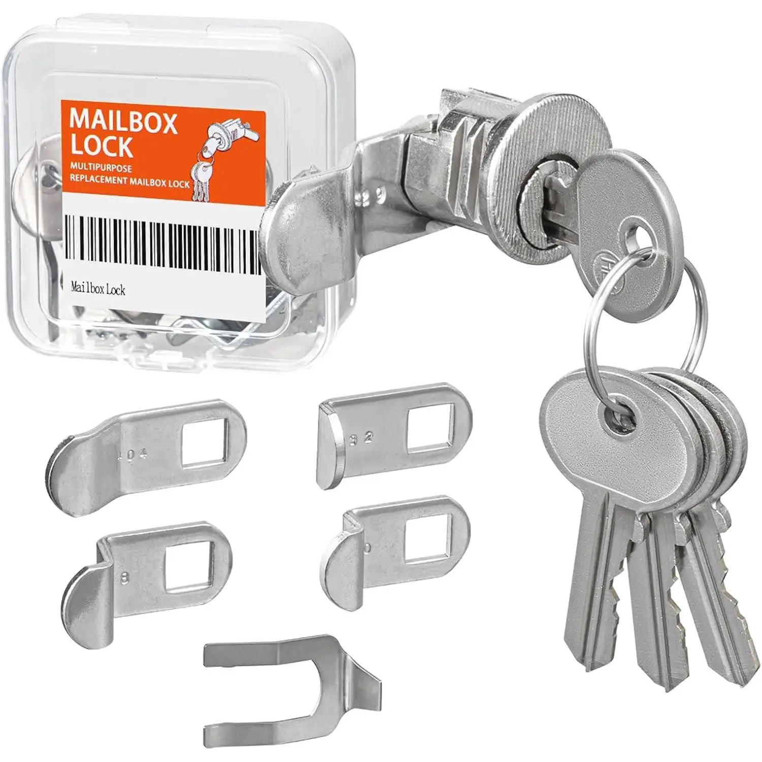 Mailbox Lock Replacement with 4 Keys - Universal Multipurpose Mailbox and File Cabinet Lock, Durable & Secure, Compatible with Most BrandsGift