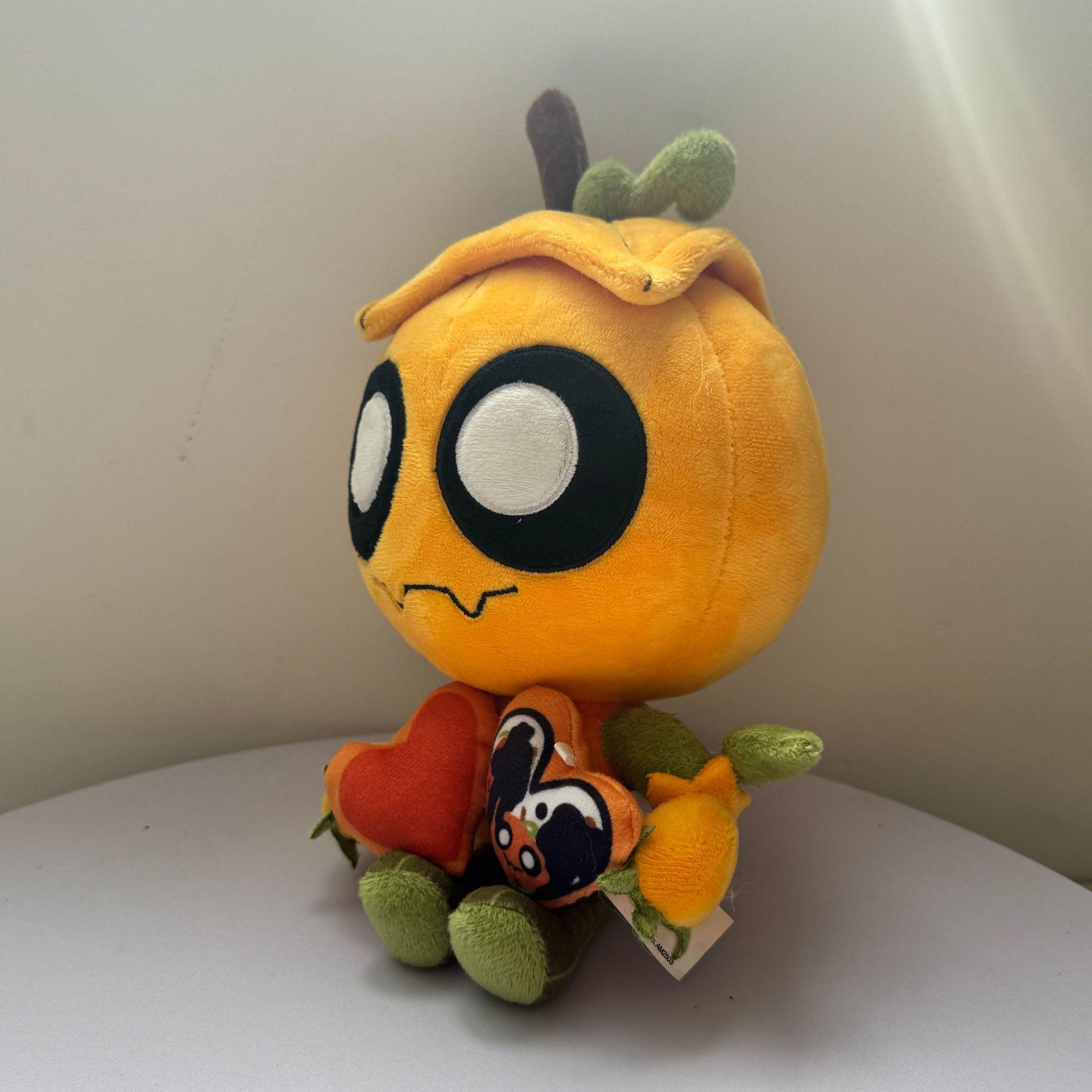 Cute Dandy’s World Gourdy Plush Toys XMAS Game Pumpkin Stuffed Doll Birthday Holiday Gifts Toys for Room Decoration