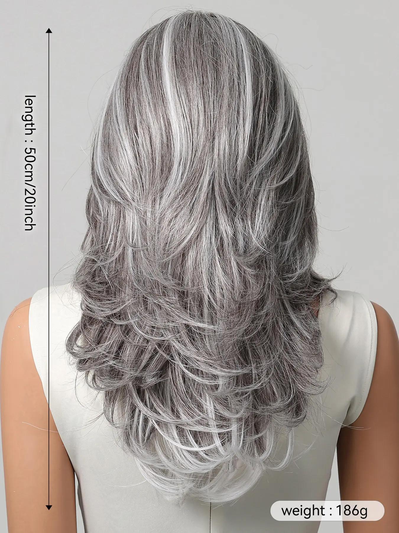 Elegant Long Curly Wig, Hand-Woven Lace, Breathable and Lightweight, Natural Look, Fashionable Style, Medium Length, All Seasons