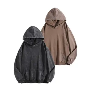 2 Pack Vintage Washed Solid Color Oversized Hoodie, Cozy, Cool Vibe for Daily Fits, Fashion, Streetwear Essentials, Unisex