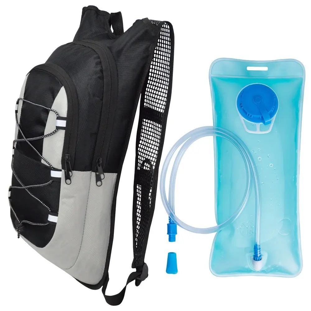 12L Hydration Backpack for Men Women, Breathable Mesh Back, Reflective Strips, 2L Leak-Proof Bladder, Adjustable Straps, Trail Running Cycling Hiking, Bicycle Backpack, Cycling Gear