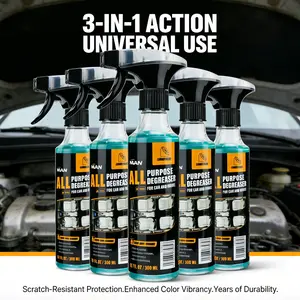 Multipurpose Foam Cleaner Spray, All Purpose Degreaser for Car and House, Quick Stain Remover, Car Interior Cleaner for Leather Seats, Dashboard, Plastic Trim, Kitchen, Bathroom and Home Nuan Heavy Duty Degreaser Car-Specific Foam Cleaner